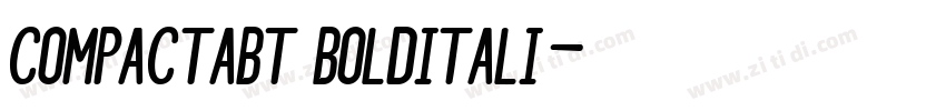 CompactaBT BoldItali字体转换 CompactaBT BoldItali字体转换